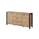 Dressoir Akven - 2-deurs incl. 3 lades - Wotan Eiken