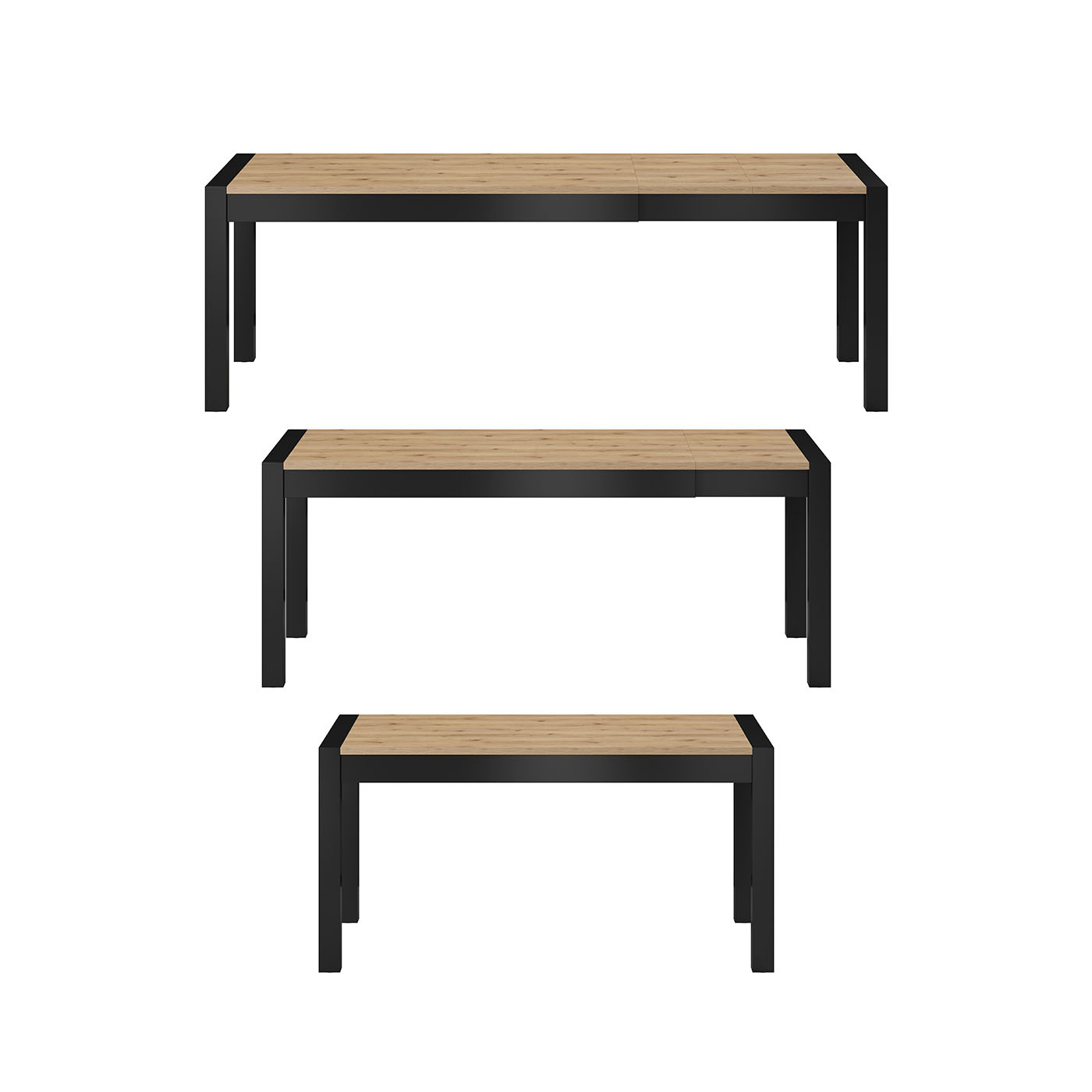 Eettafel Akven - Uitschuifbaar - Wotan Eiken