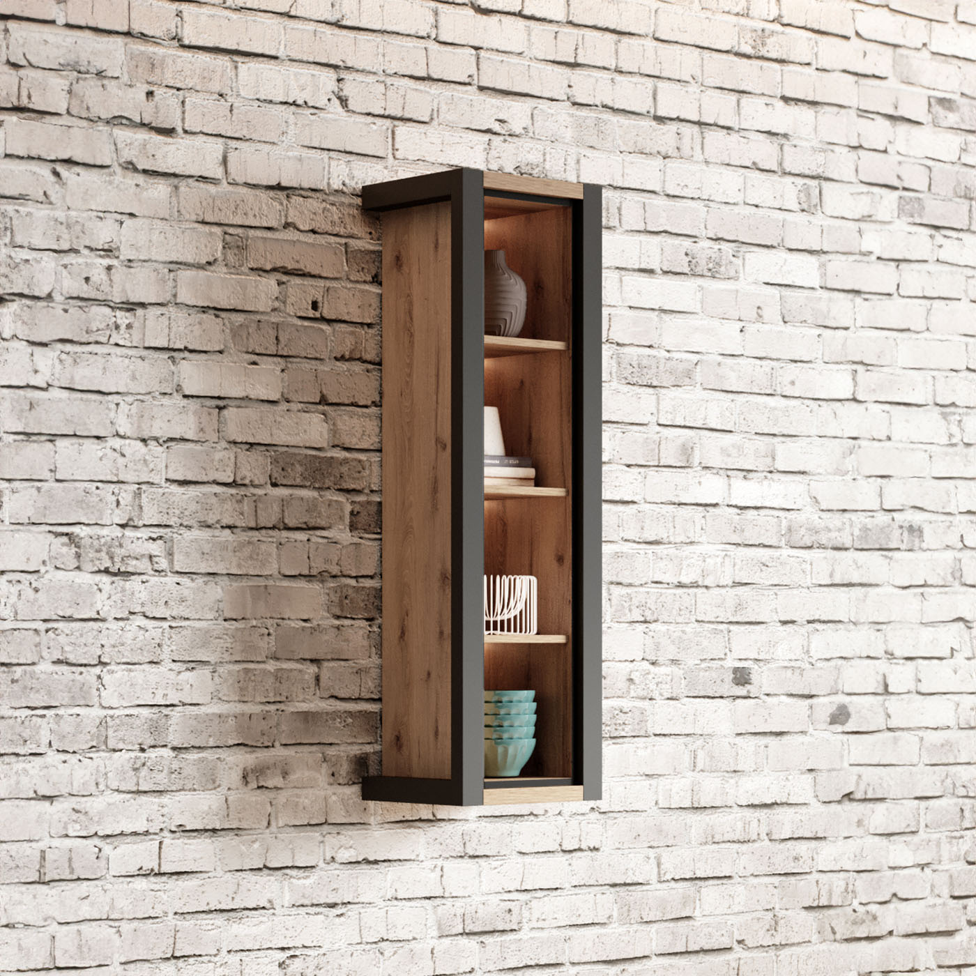 Wandkast Akven - Wotan Eiken