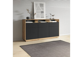 Dressoir Asmund - 3-deurs incl. 3 lades - Wotan Eiken