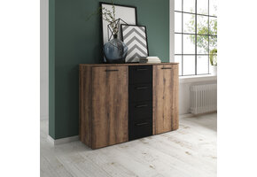 Dressoir Bern - 2-deurs incl. 4 lades - Walnoot