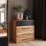 Ladekast Bern - 4 lades - Wotan Eiken