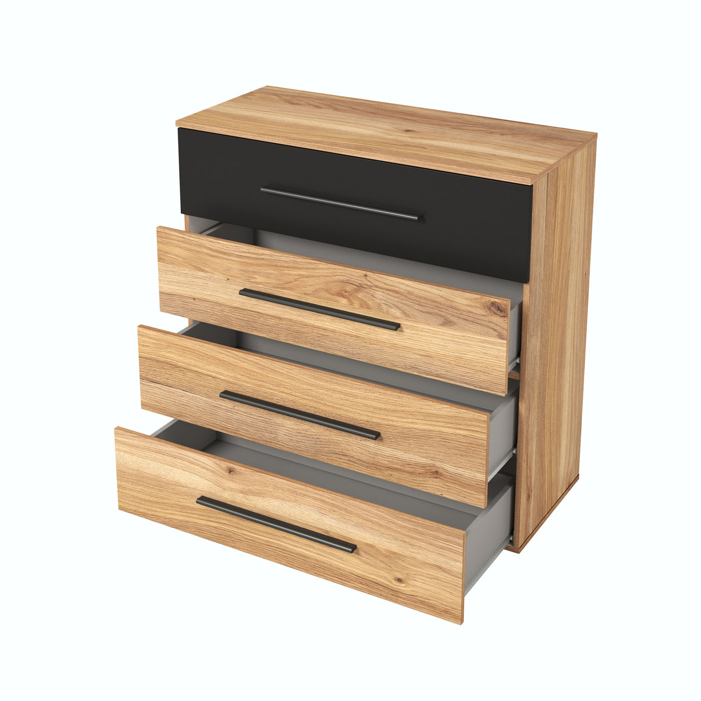 Ladekast Bern - 4 lades - Wotan Eiken