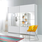 Kledingkast Bern - 2-deurs incl. spiegel - Wit