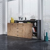 Dressoir Bologna - Wotan Eiken / Antraciet