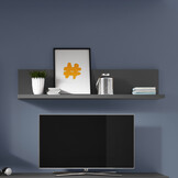 Wandplank Bologna - Wotan Eiken / Antraciet