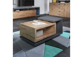 Salontafel Bologna - Wotan Eiken / Antraciet