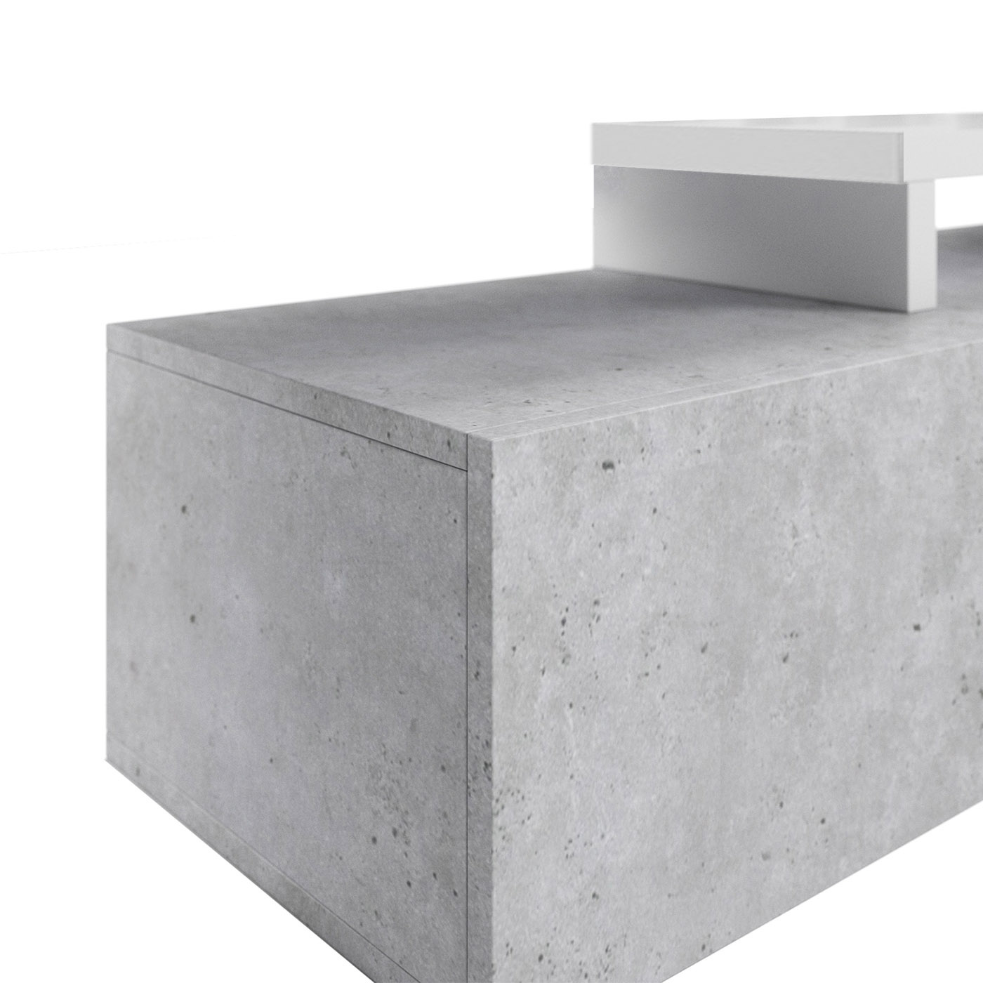 TV-meubel Bologna - Grijs / Wit