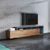 TV-meubel Bologna - Wotan Eiken / Antraciet