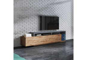 TV-meubel Bologna - Wotan Eiken / Antraciet