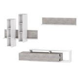 Wandcombinatie Bologna - Grijs / Wit