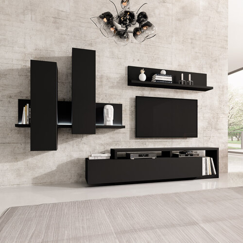 Wandcombinatie Bologna - Zwart