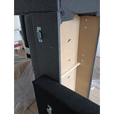 2dekans U-bank Kos | 2 Kleurig - Antraciet met zwarte leuningen | Slaapbank met opbergruimte -  Niet in originele verpakking - Kans op schade