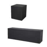 OP=OP Opberg Boxspring Croco 180 x 200 Velvet Beige - met 40 cm opbergruimte | Incl. Voetbord, 2 Hockers en Dekenkist