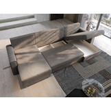 OP=OP Slaapbank met opbergruimte Noa | U-bank | Preston Zand