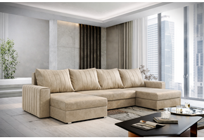 OP=OP Slaapbank met opbergruimte Noa | U-bank | Preston Zand