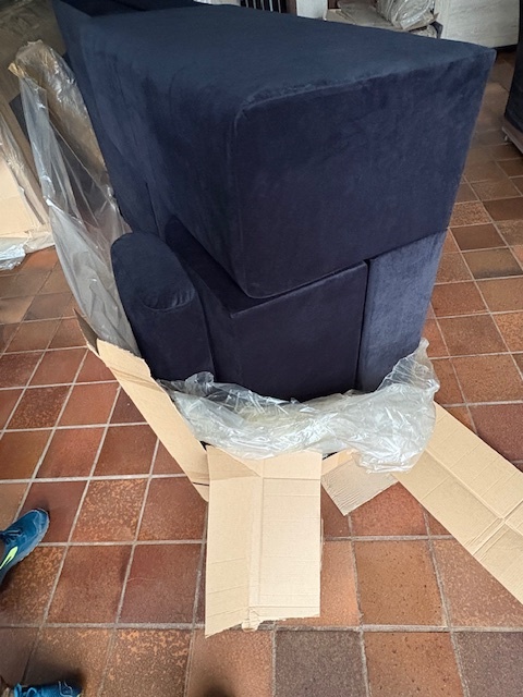 2dekans Slaapbank met opbergruimte Nero | U-bank | Velvet Zwart - (Lichte stofschade achterzijde + niet in originele verpakking)