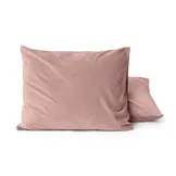 Velvet 2 in 1 kussenslopen Oud Roze 60 x 70