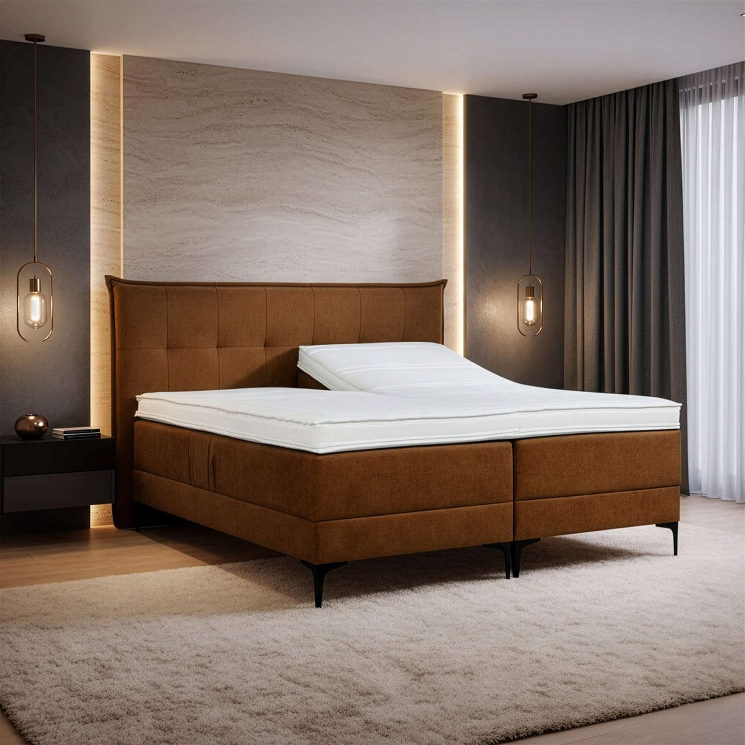 Elek. Boxspring - Incl. Antislip matrassen - Stel zelf samen