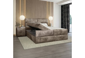 Opberg Boxspring Velvet Croco