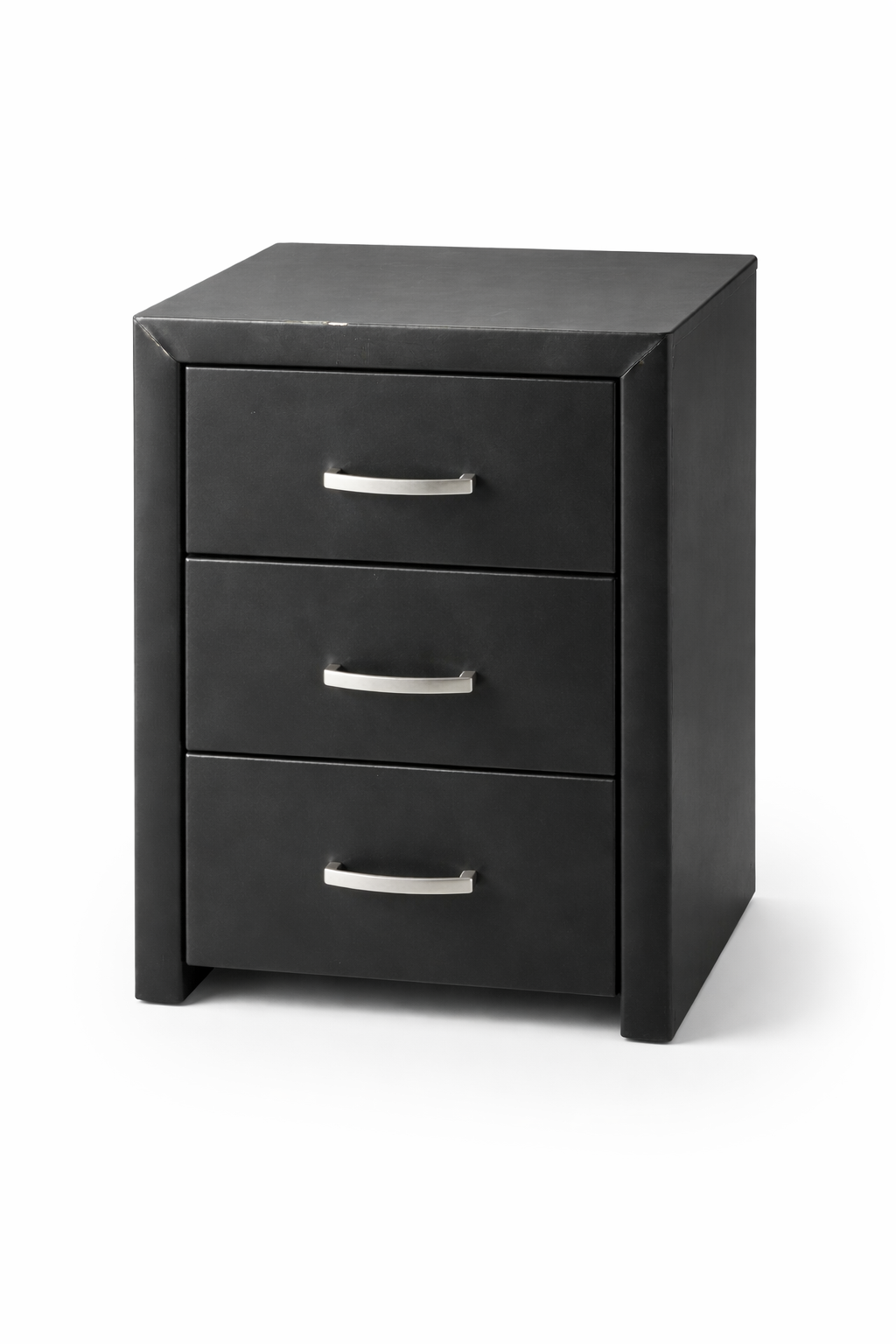 2dekans Hockers / Nachtkastje met 3 lades - Skaileer Zwart - Met lichte stofschade - Niet in originele verpakking