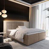 2dekans Opberg Boxspring Levi 140 x 200 Beige - Gat in bodemplaat - Niet in originele verpakking - Kans op schade