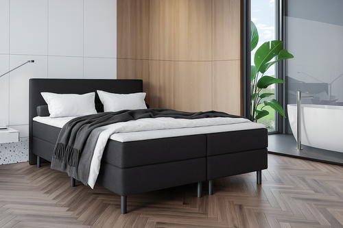 2dekans Boxspring Basic 180 x 200 Zwart - (Productiefout  - Niet meer in originele verpakking)