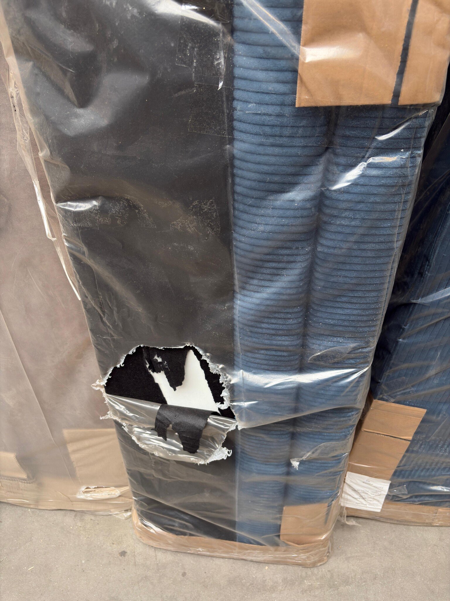 2dekans Slaapbank met opbergruimte Pom Blauw | Hoekbank - Universeel - Stofschade zijkant doek - Niet in originele verpakking