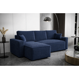 2dekans Slaapbank met opbergruimte Pom Blauw | Hoekbank - Universeel - Stofschade zijkant doek - Niet in originele verpakking