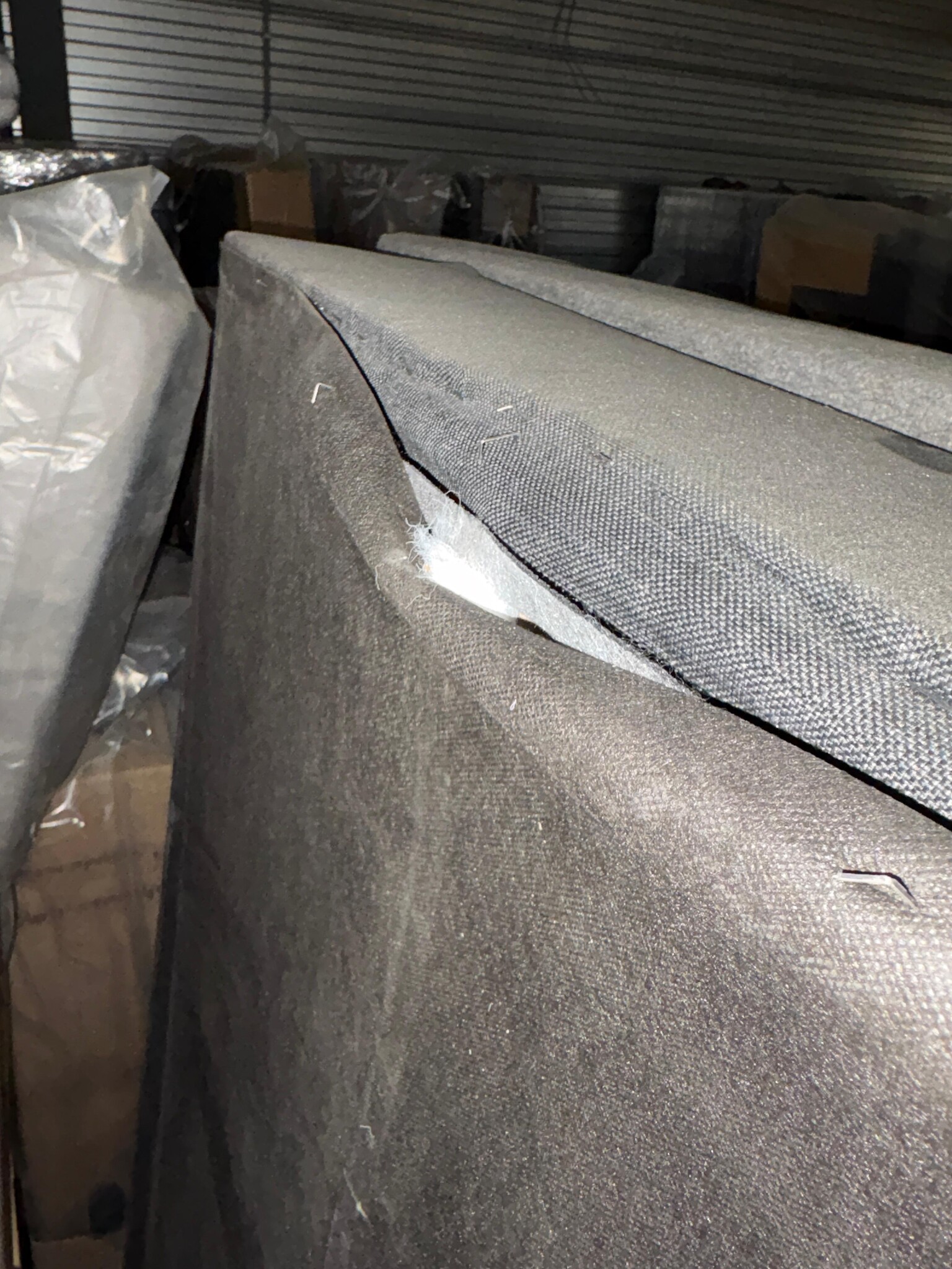 2dekans Harde Box Zonder Matras 90 x 200 Antraciet - (Schade + Niet in originele verpakking dus kans op stofschade)