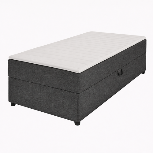 2dekans Opberg Box Rechts 70 x 200 Antraciet - incl. Matras - Niet in originele verpakking