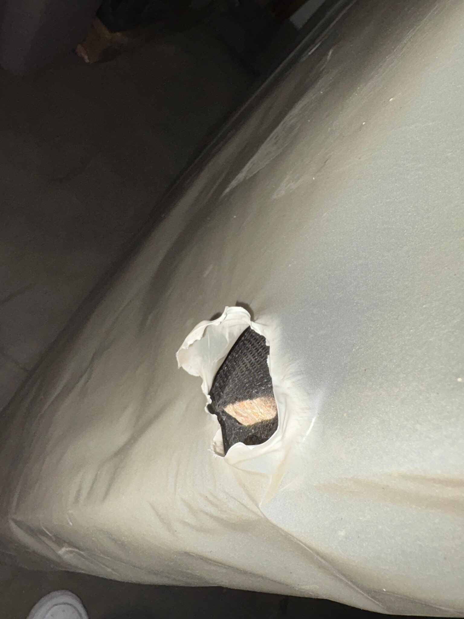 2dekans Hoofdbord Basic Antraciet 180 x 100 - Niet in originele verpakking - Achterkant stofschade