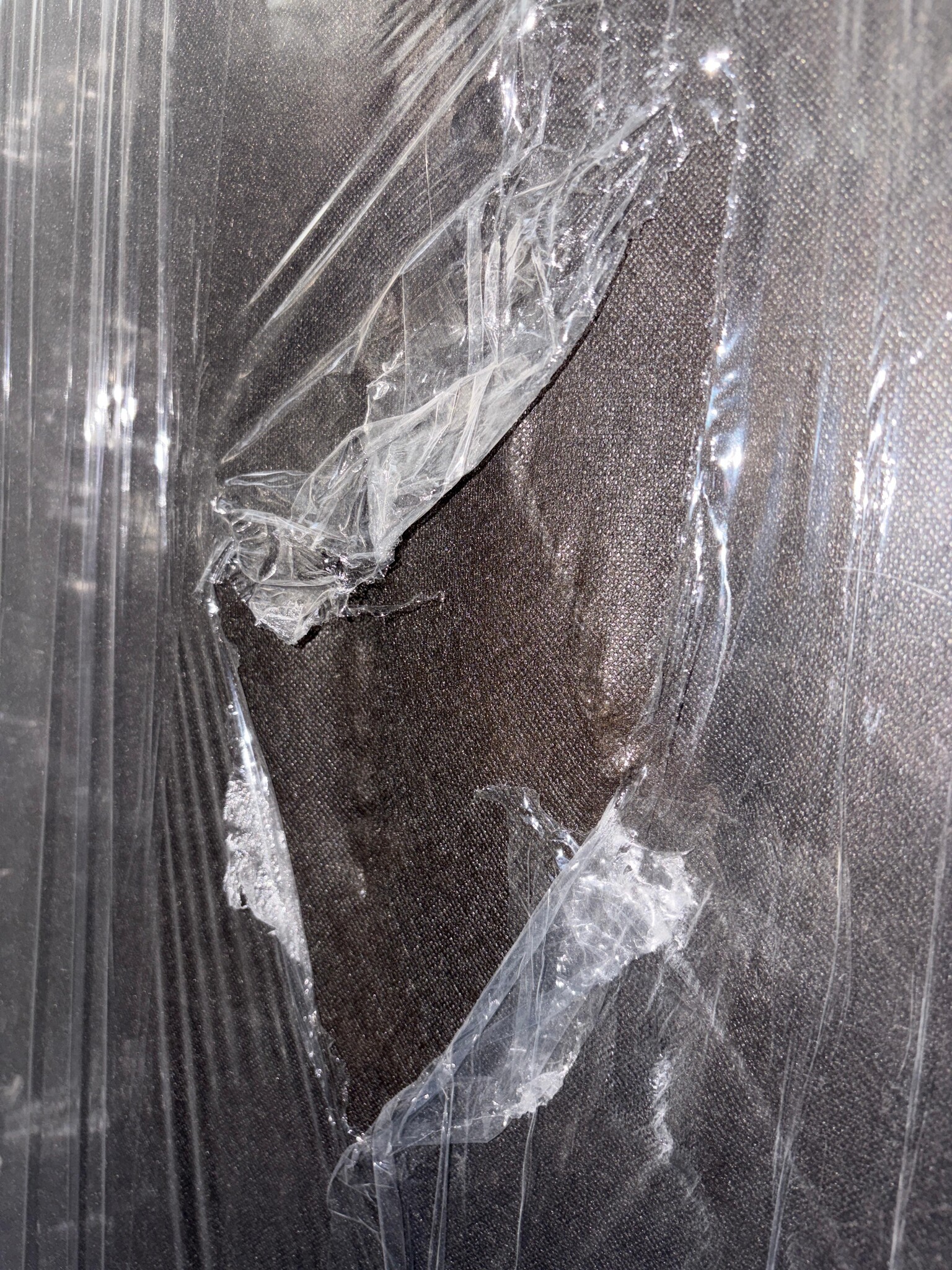 2dekans Hoofdbord Basic Antraciet 180 x 100 - Niet in originele verpakking - Achterkant stofschade