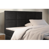 2dekans  Hoofdbord Levi  140 x 130 Velvet Antraciet - Niet in orginele verpakking / kans op schade