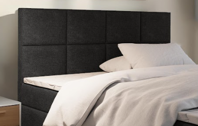 2dekans  Hoofdbord Levi  140 x 130 Skaileer Antraciet - Niet in orginele verpakking / kans op schade