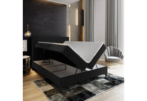 2dekans Opberg Boxspring Basic | 160 x 200 Zwart - (Gat in bodemplaat - Niet in originele verpakking - Kans op schade)