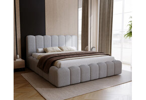 OP=OP Opberg Bed Boris 180 x 200 Chenille Grijs