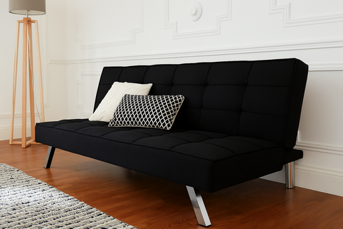 2dekans Sofabed Vancouver - Zwart - Direct Leverbaar - (Niet in originele verpakking - Kans op schade)