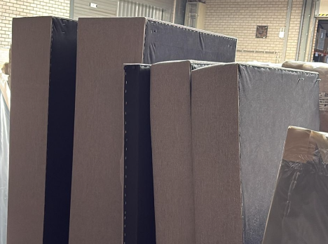 2dekans Opberg Boxspring Monza 180 x 200 Beige | 40 CM boxen | Zelf Montage (Niet in originele verpakking - Lichte schade)