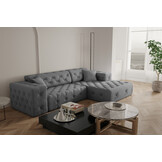 Showroommodel Loungebank Malibu Grijs - Rechts - Niet in originele verpakking - Kans op schade