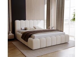 2dekans Opberg Bed Boris 180 x 200 Velvet Taupe - Boutgaten komen niet overeen - Zelf monteren (Niet in originele verpakking)