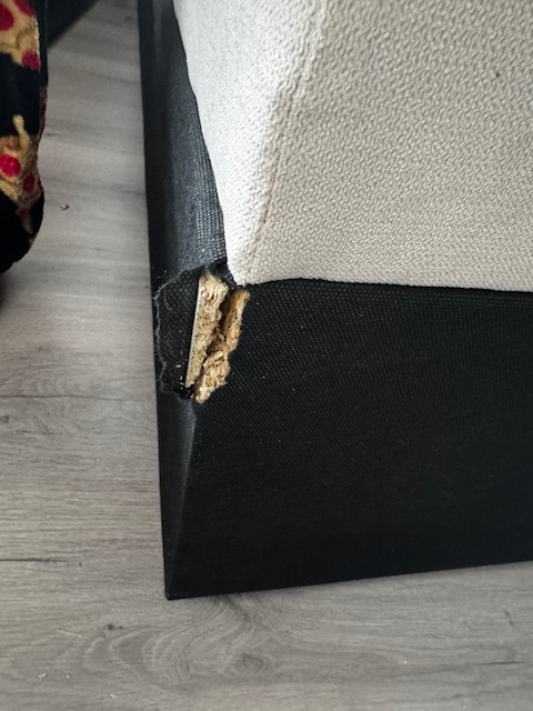 2dekans Opberg Box Links 80 x 200 Beige - incl. Matras - Opberghoogte c.a 25 cm (Stofschade hoek - Niet in originele verpakking - Kans op schade)