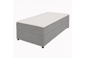 2dekans Opberg Box Rechts | 80 x 200 Grijs - incl. Matras  (Bodemplaat kapot - Niet in originele verpakking - Kans op schade)