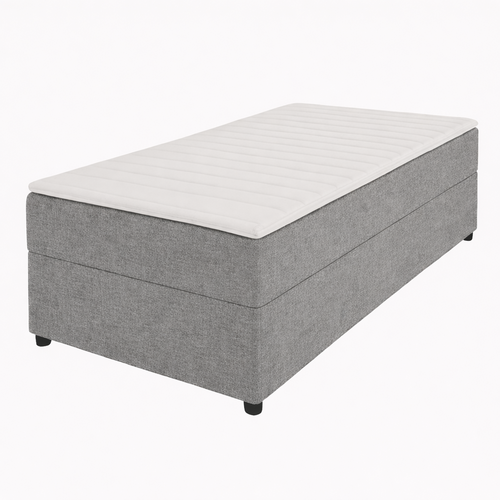 2dekans Opberg Box Rechts | 80 x 200 Grijs - incl. Matras  (Bodemplaat kapot - Niet in originele verpakking - Kans op schade)