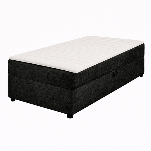 2dekans Opberg Box Links 70 x 200 Croco Antraciet - incl. Matras (Stofschade op hoekje - Niet in originele verpakking - Kans op schade)