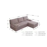 2dekans Hoekbank Rio - Zwart - Universeel - Slaapbank met opbergruimte [Niet in originele verpakking - Kans op schade]