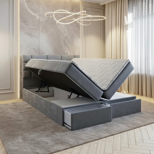 Opberg Boxspring met Lade Brick