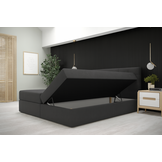2dekans Boxspring met opbergruimte Bloss - 180 x 200  Antraciet  [Kleine stofschades]