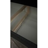 2dekans Opberg Boxspring Levi 140 x 200 Antraciet - (Schade bodemplaat - Niet in originele verpakking - Kans op schade)
