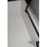 2dekans Opberg Boxspring Chevron 160 x 200 Velvet Licht Grijs - Krakend geluid + Schade - Niet in originele verpakking